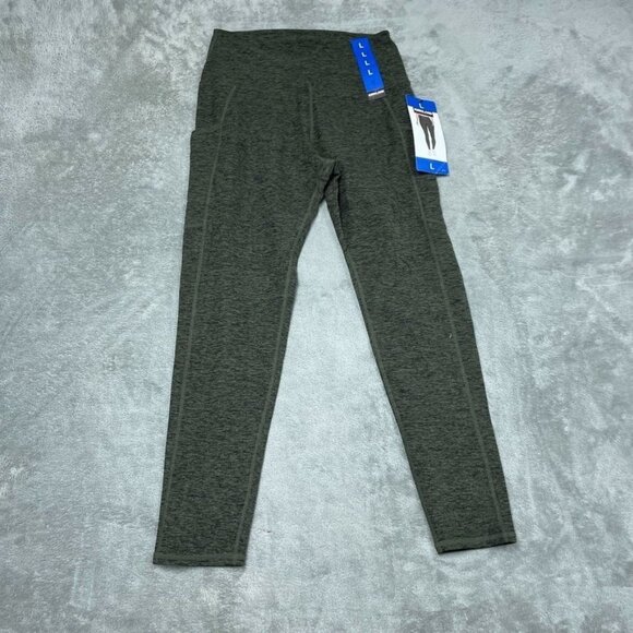 Kirkland Signature Ladies’ Brushed Leggings L High-Waisted 4-Way d0418 - Picture 2 of 7